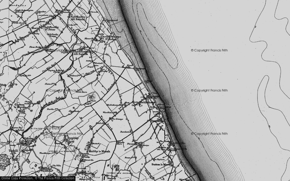 Old Map of Mablethorpe, 1898 in 1898