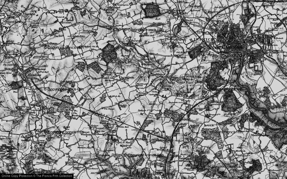 Old Map of Mace Green, 1896 in 1896