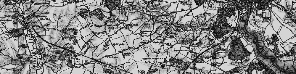 Old map of Mace Green in 1896