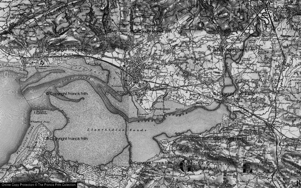 Old Map of Machynys, 1897 in 1897
