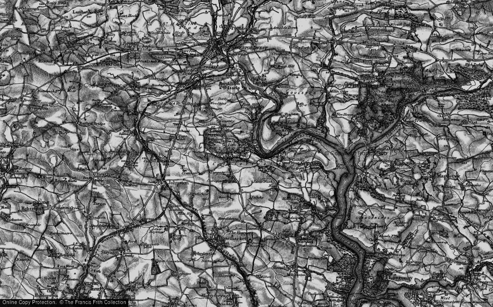 Old Map of Maddox Moor, 1898 in 1898