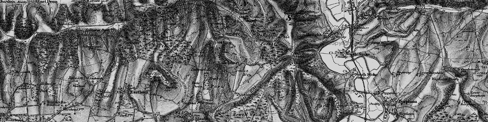 Old map of Madehurst in 1895