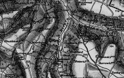 Old map of Madford in 1898