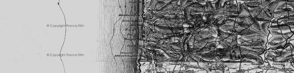 Old map of Northcott Mouth in 1896