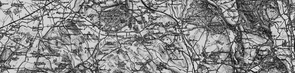 Old map of Maer in 1897
