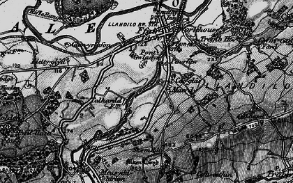 Old map of Maerdy in 1898