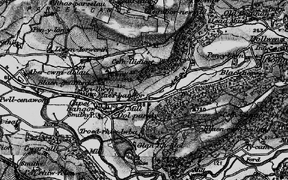 Old map of Maes-bangor in 1899
