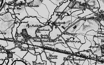 Old map of Maesbrook in 1897
