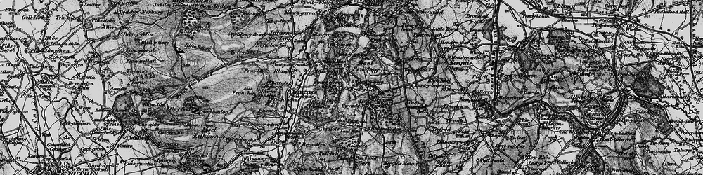 Old map of Maeshafn in 1897