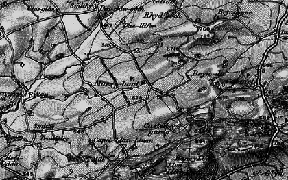 Old map of Bryndu Isaf in 1898