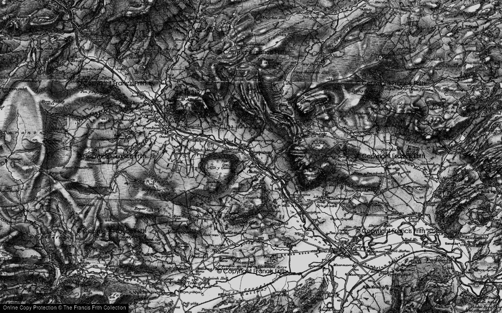 Old Map of Maesypandy, 1899 in 1899