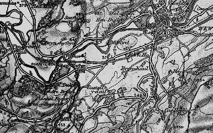 Old map of Maesyrhandir in 1899
