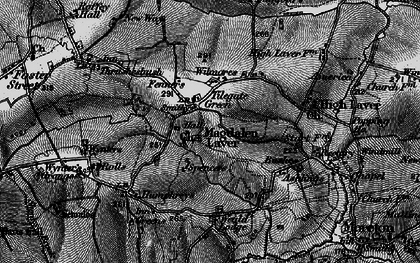 Old map of Magdalen Laver in 1896