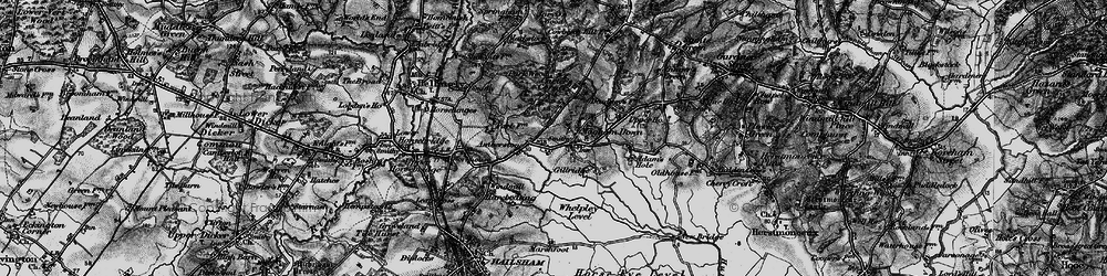 Old map of Magham Down in 1895