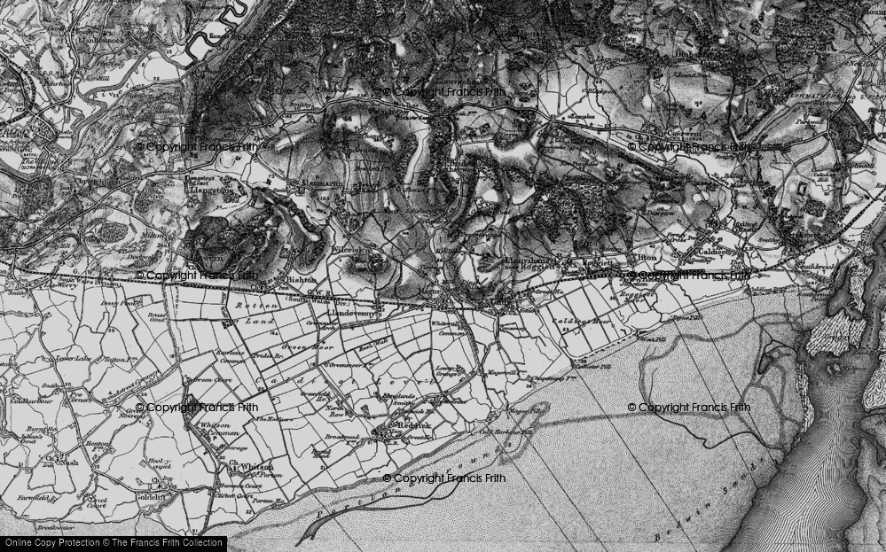 Old Map of Historic Map covering Wilcrick Hill (Fort) in 1897