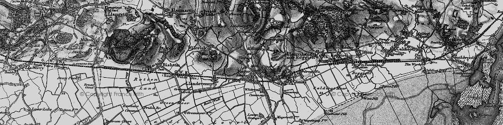 Old map of Wilcrick Hill in 1897