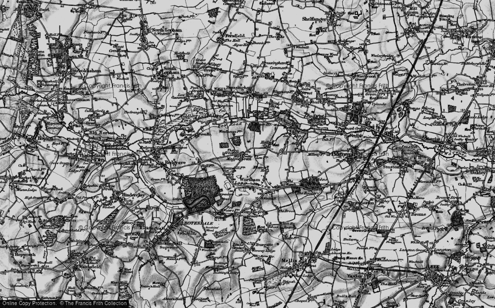 Old Map of Magpie Green, 1898 in 1898