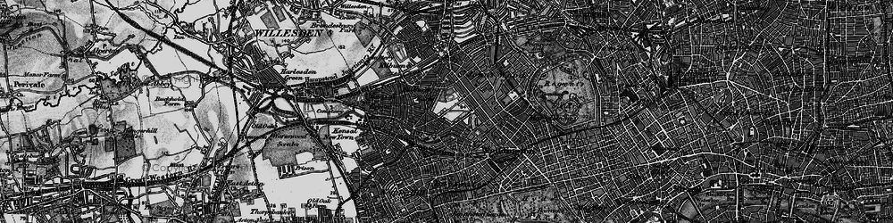 Old map of Maida Vale in 1896