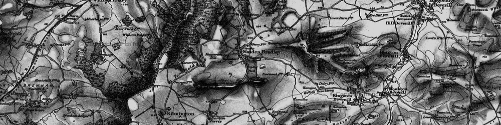 Old map of Bradley Ho in 1898