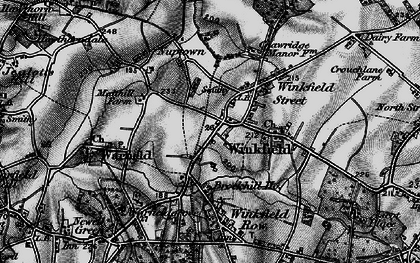 Old map of Brockhill Ho in 1895