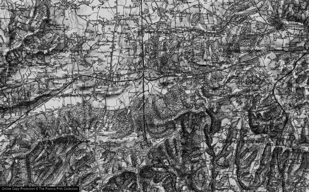 Old Map of Maidenbower, 1895 in 1895