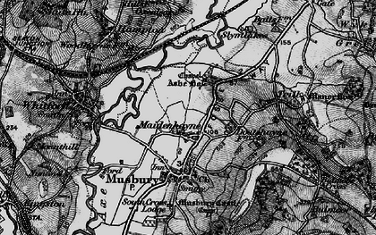 Old map of Ashe House in 1898