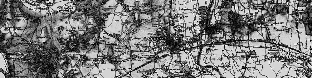 Old map of Maidenhead in 1895