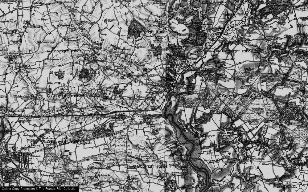 Old Map of Maidensgrave, 1896 in 1896