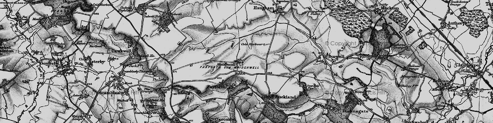 Old map of Maidenwell in 1899