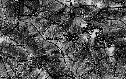 Old map of Maidford in 1896