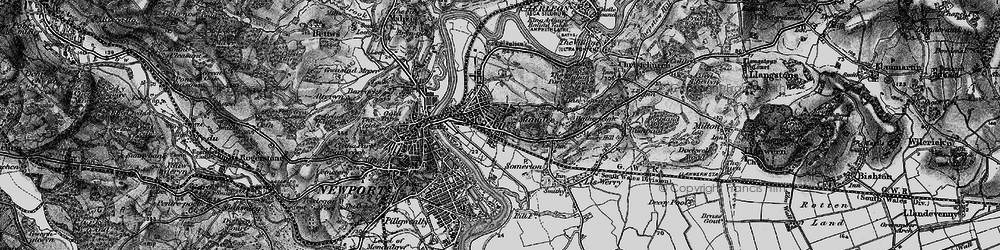 Old map of Maindee in 1897