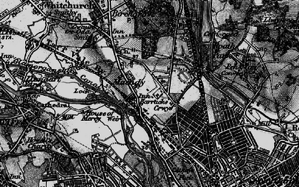 Old map of Maindy in 1898
