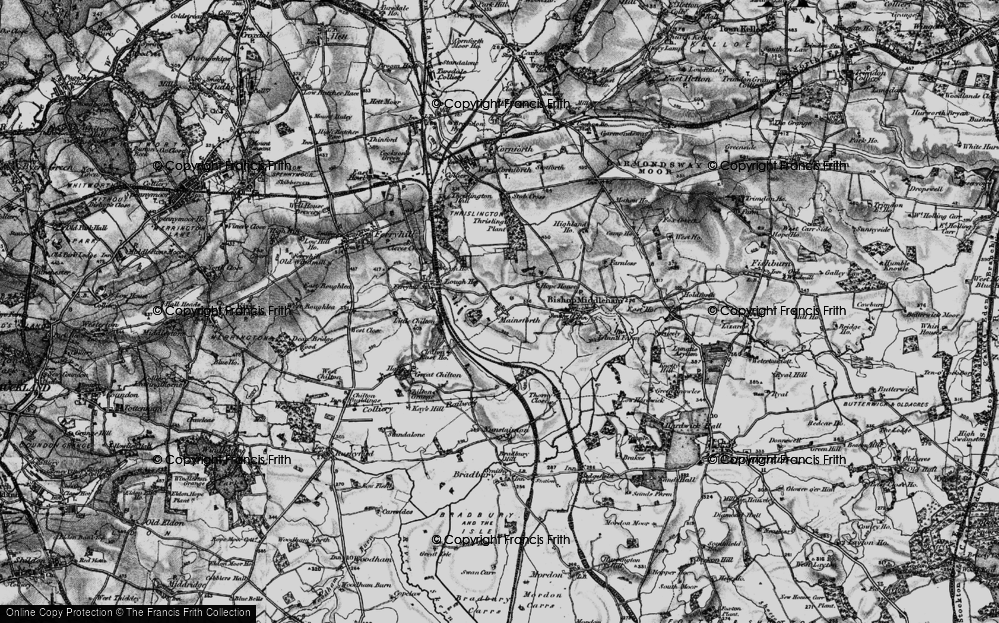 Old Map of Mainsforth, 1898 in 1898