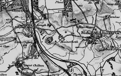 Old map of Mainsforth in 1898