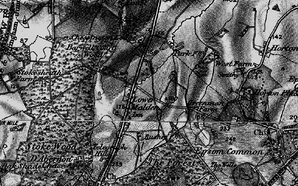 Old map of Malden Rushett in 1896