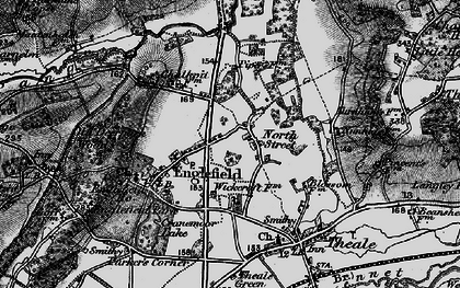 Old map of Malpas in 1895