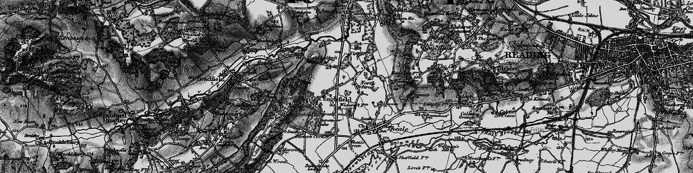 Old map of Malpas in 1895