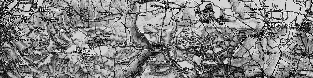 Old map of Maltby in 1895