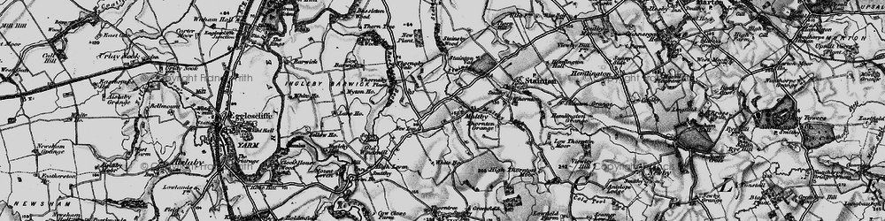 Old map of Teesside Industrial Estate in 1898