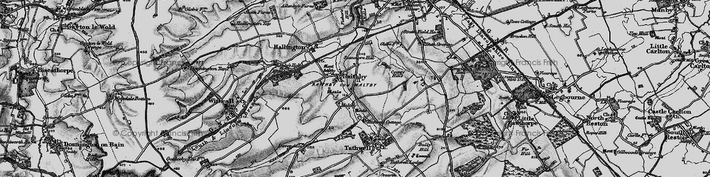 Old map of Kenwick Bar in 1899