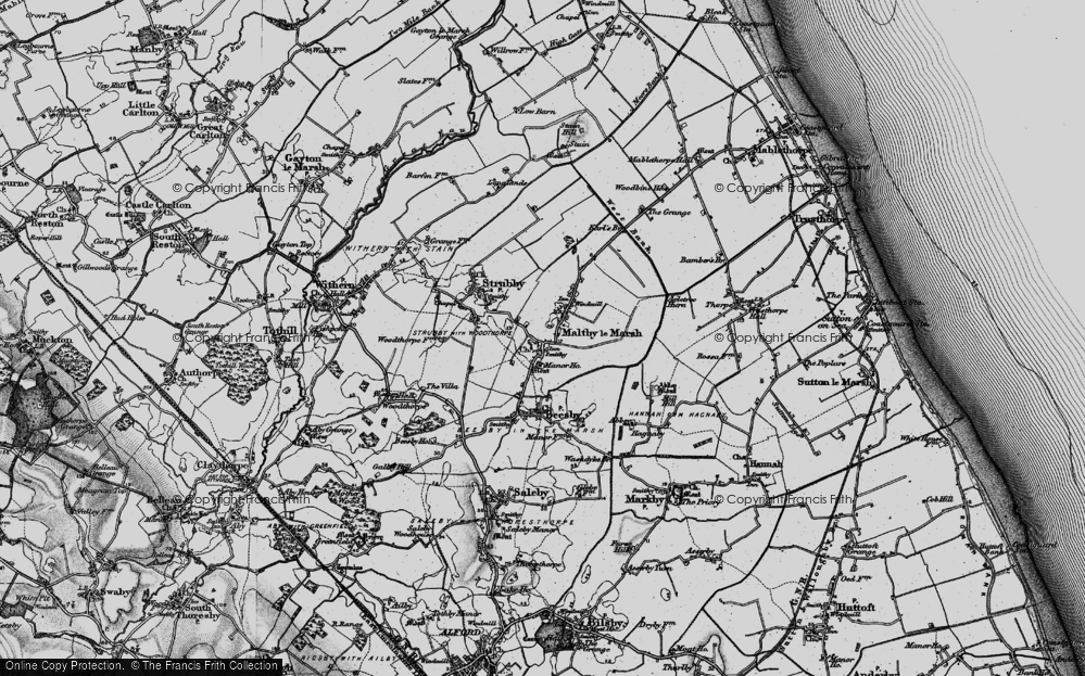 Old Map of Maltby le Marsh, 1899 in 1899