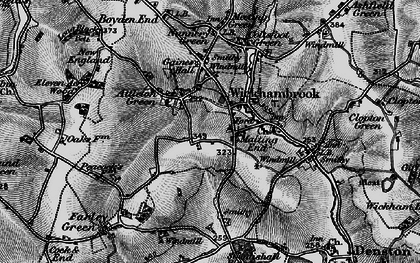 Old map of Malting End in 1898