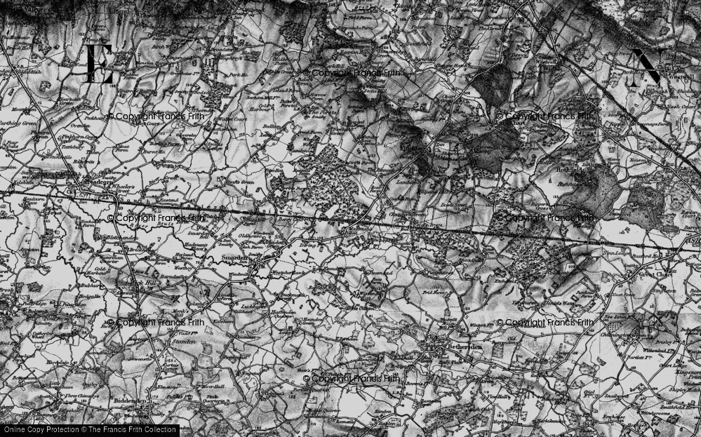 Old Map of Maltman's Hill, 1895 in 1895