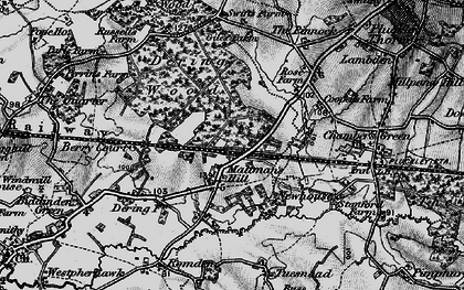 Old map of Maltman's Hill in 1895