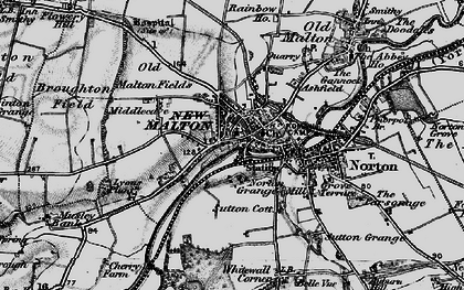 Old map of Malton in 1898