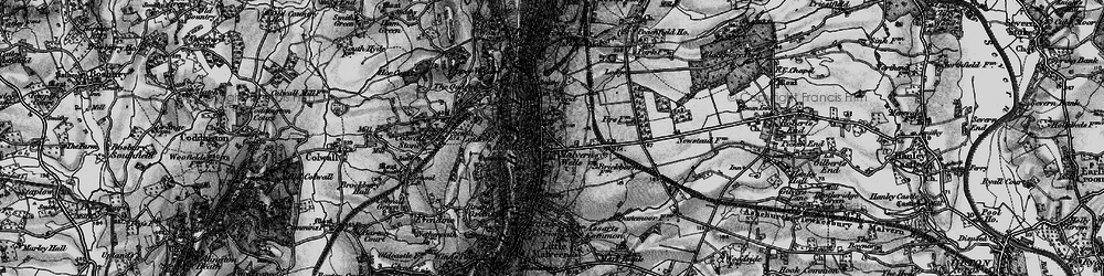 Old map of Malvern Wells in 1898