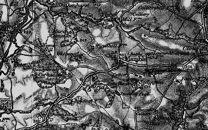 Old map of Mamble in 1899