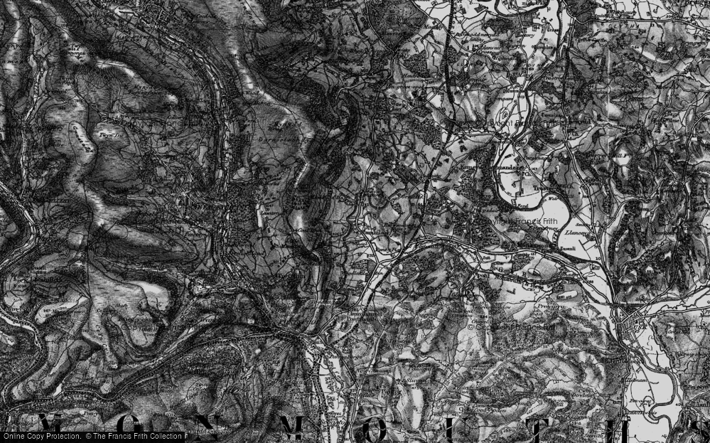 Old Map of Mamhilad, 1897 in 1897