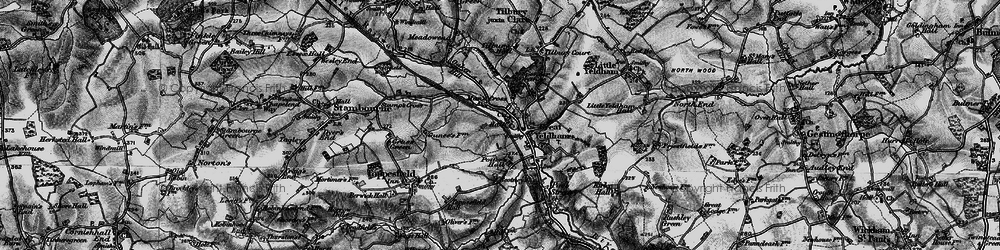 Old map of Man's Cross in 1895