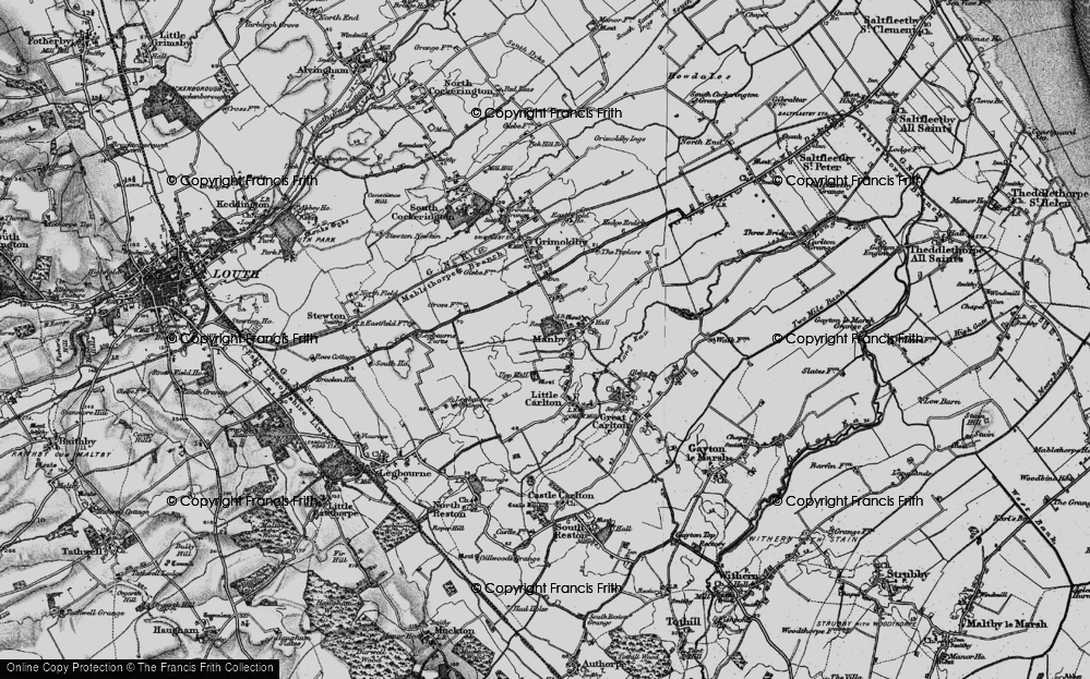 Old Map of Manby, 1899 in 1899